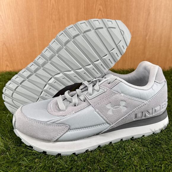 Under Armour Essential Runner Mod Grey Running Shoes 3028408-107 Men\'s Size 8.5 main image 6